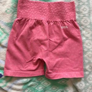 AYBL Pink High-Waist Seamless Workout Shorts